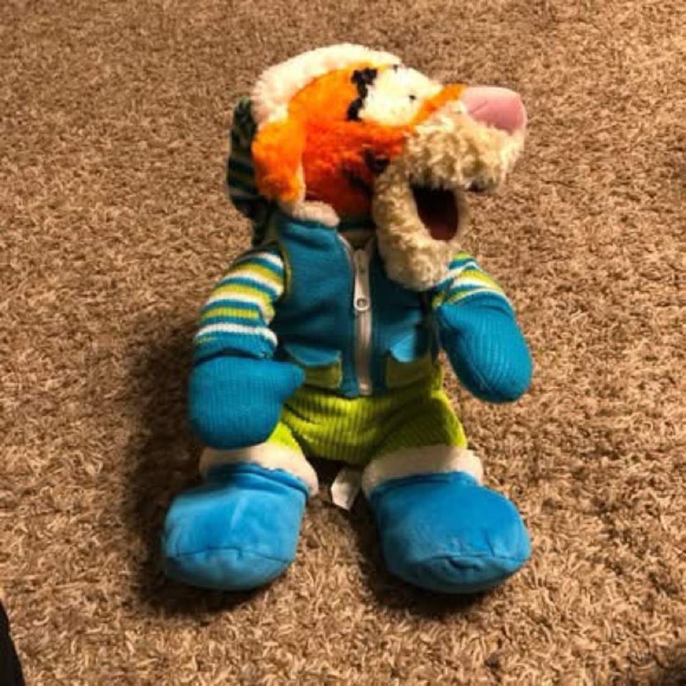 Colorful Plush Tigger Disney Stuffed Animal
